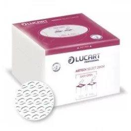   Lucart Texicell Select 29x34 hajtott törlőkendő, 40lap/cs, 32cs/kart., 1rétegű, hófehér
