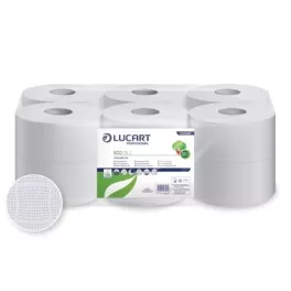   Lucart Eco 19 J, fehér toalettpapír, 19cm-es, 2r., 120m/tek., 12tek./zsugor