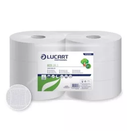   Lucart Eco 26 J, fehér toalettpapír, 26cm-es, 2r., 240m/tek., 6tek./zsugor