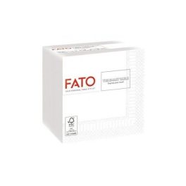   Lucart Fato 24x24 koktél szalvéta, fehér, 1/4hajtású, 100lap/cs., 24cs./karton