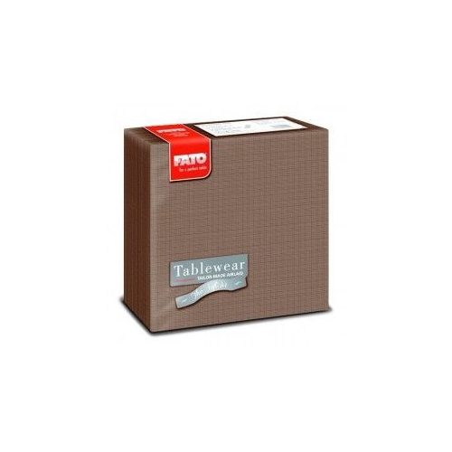 Lucart Fato Airlaid Shade textilhatású szalvéta, csokoládé, 40x40cm, 50lap/cs., 16cs./karton