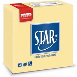   Lucart Fato Star pezsgő szalvéta 38x38, 1/4 hajtású, 2r., 40lap/cs., 30cs./krt.