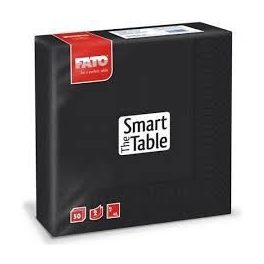   Lucart Fato Smart Table fekete szalvéta 33x33, 1/4 hajtású, 2r., 50lap/cs., 24cs./krt.
