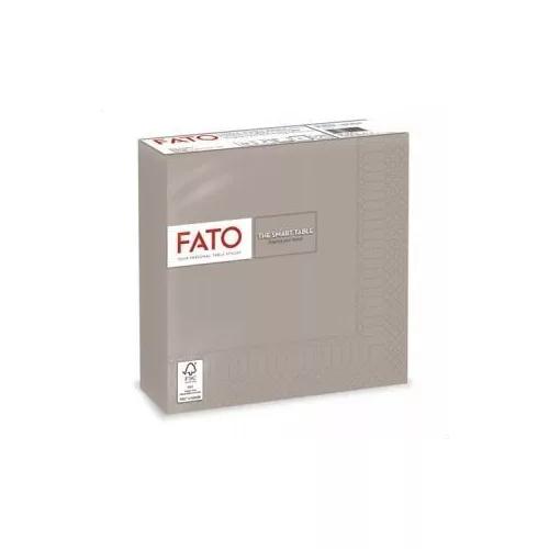 Lucart Fato Smart Table galambszürke szalvéta 33x33, 1/4 hajtású, 2r., 50lap/cs., 24cs./krt.