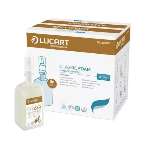 Lucart Identity Classic habszappan, 1000ml-2500adag, enyhén virágos illat, mandula olajjal
