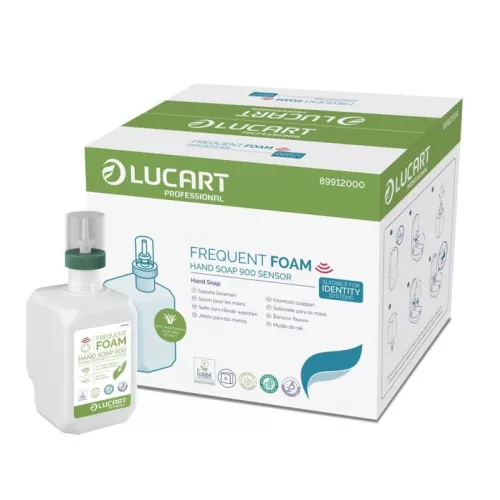 Lucart Identity habszappan, 900ml,Frequent, semleges illat, aloe verával