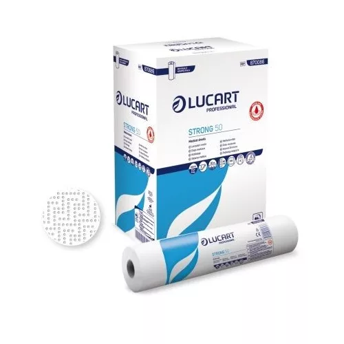 Lucart Strong 50 Joint, orvosi lepedő, 2r., cell., 50mx50cm, 6tek./kart.