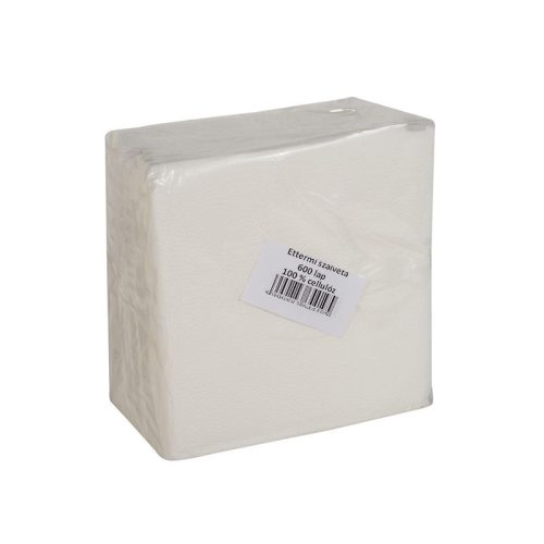 Éttermi szalvéta, 100%cellulóz, 16,5x16,5cm, 600lap/csomag, 32csomag/karton